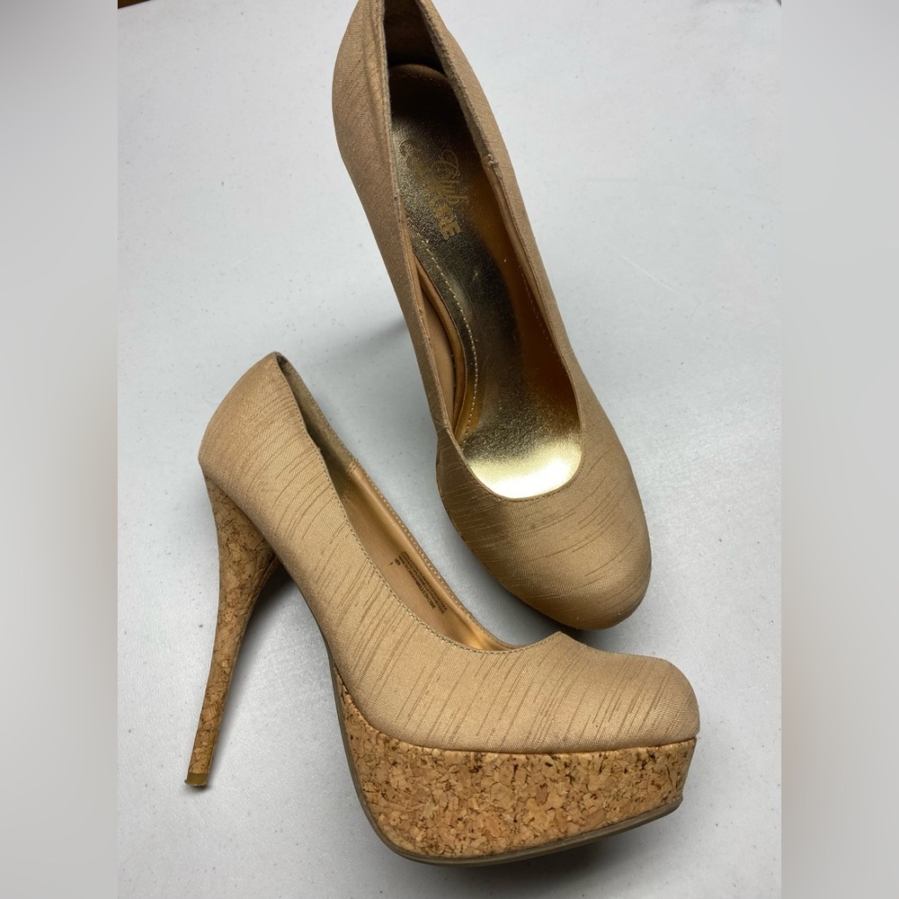 Club Couture SAND Platform Heels, 9 Spring Sale